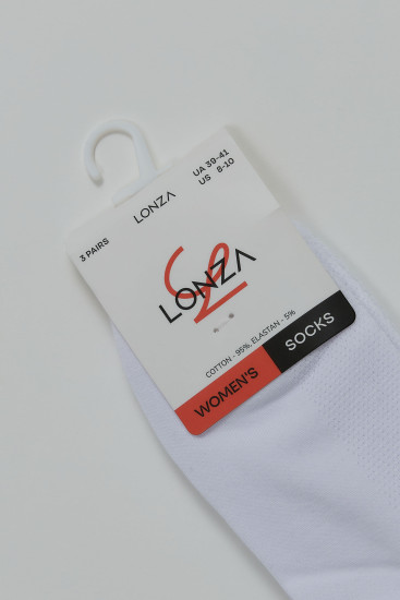 Носки хлопковые женские 3 шт. Lonza 39-41 р. 200547