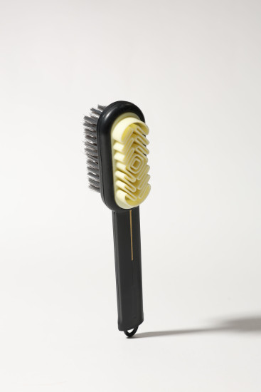 Щітка для замші та нубуку гума + нейлон подвійна 188294