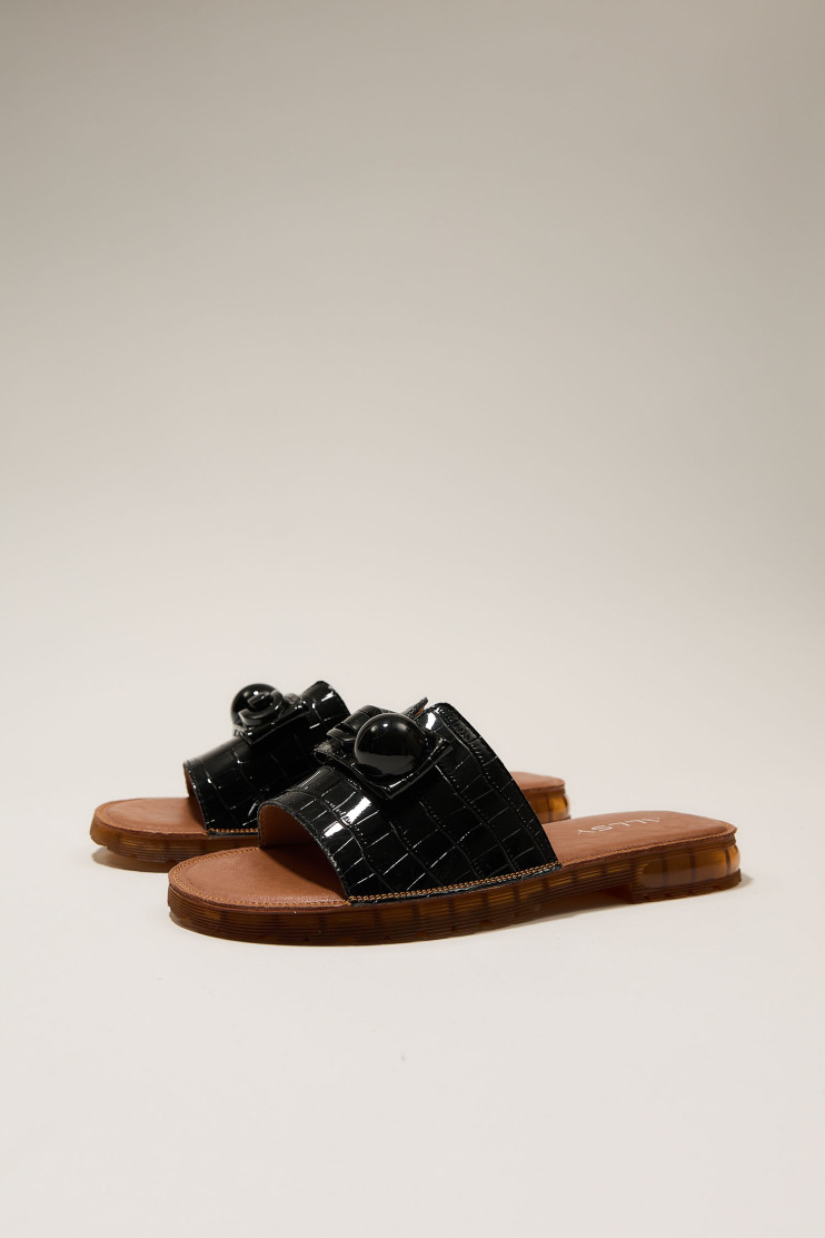 Шлепанцы ALLSY 196098 - Вид 3 - интернет магазин sandalini.ua