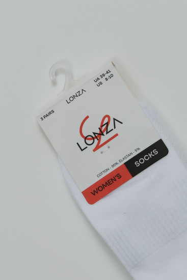 Носки хлопковые женские 3 шт. Lonza 39-41 р. 200570