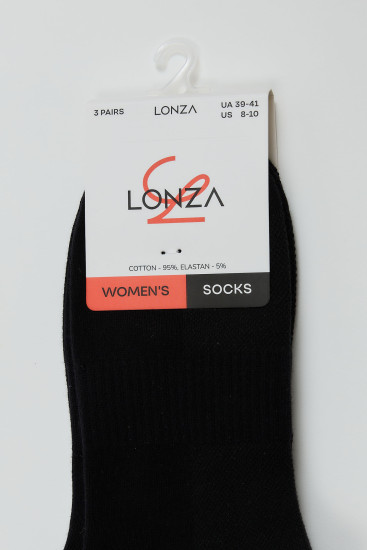 Носки хлопковые женские 3 шт. Lonza 39-41 р. 200578