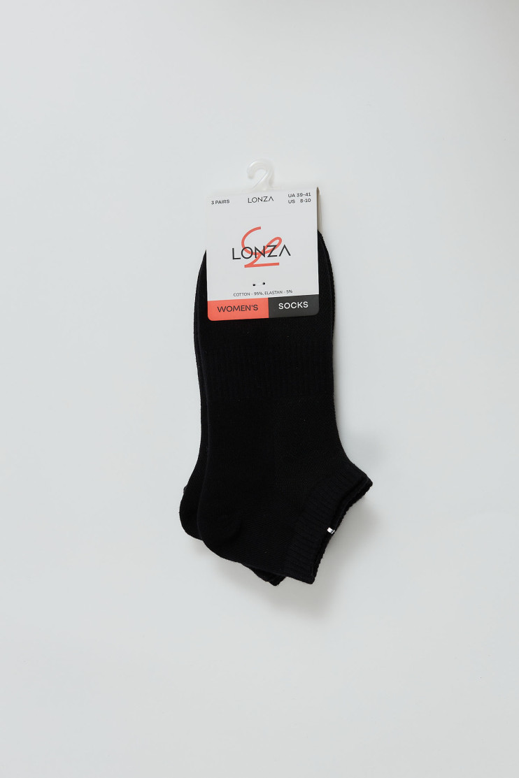 Шкарпетки бавовняні жіночі 3 шт. - Вид 1 - інтернет магазин sandalini.ua