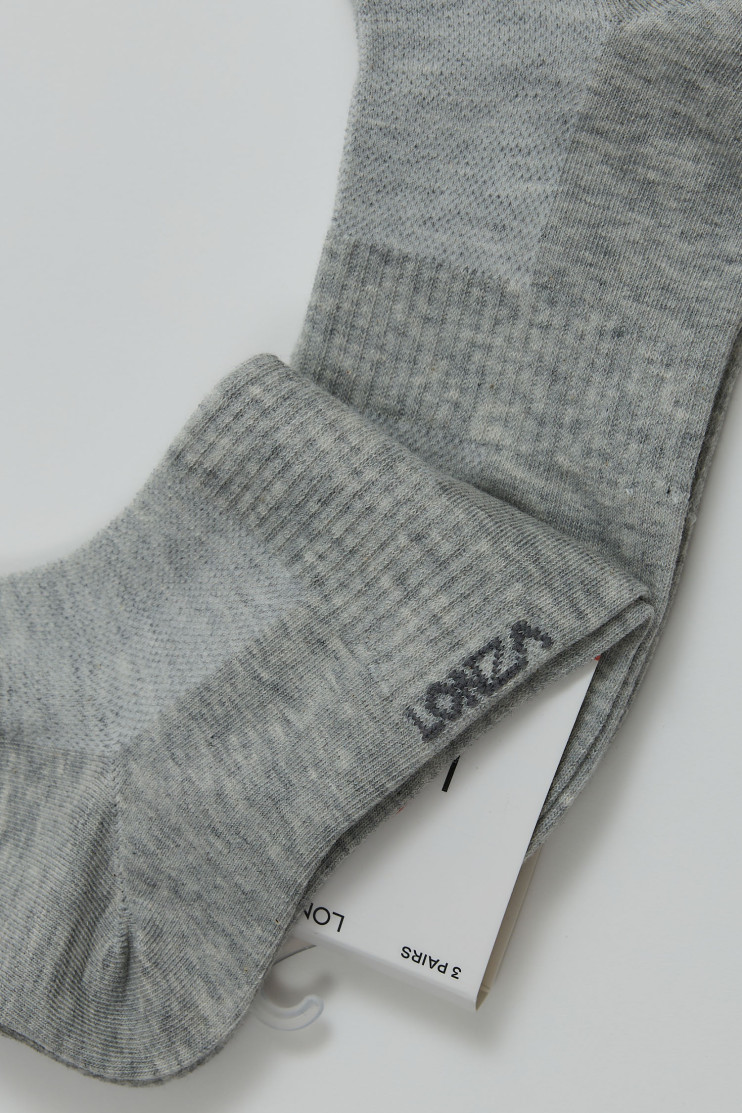 Носки хлопковые женские 3 шт. Lonza 39-41 р. 200582 - Вид 3 - интернет магазин sandalini.ua