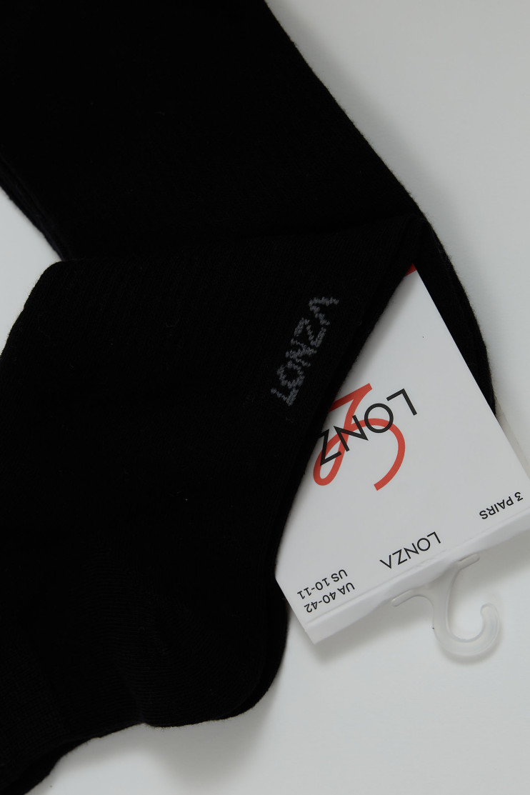 Носки хлопковые мужские 3 шт. Lonza 40-42 р. 200684 - Вид 3 - интернет магазин sandalini.ua