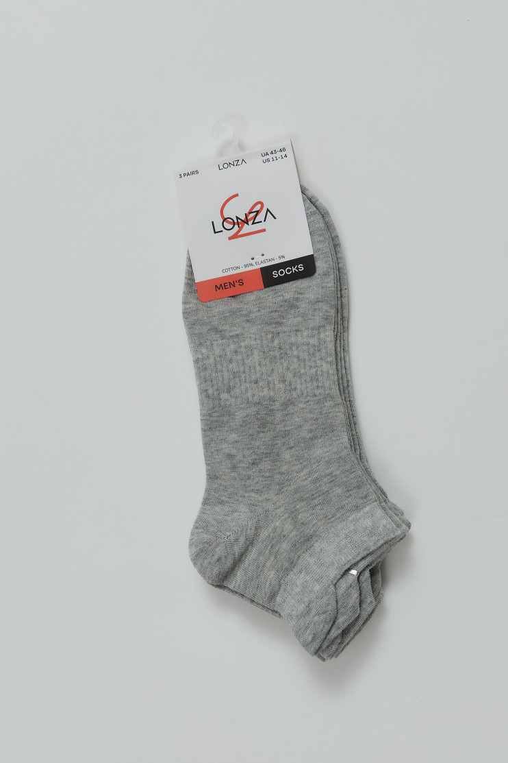 Носки хлопковые мужские 3 шт. Lonza 43-46 р. 200687 - Вид 1 - интернет магазин sandalini.ua