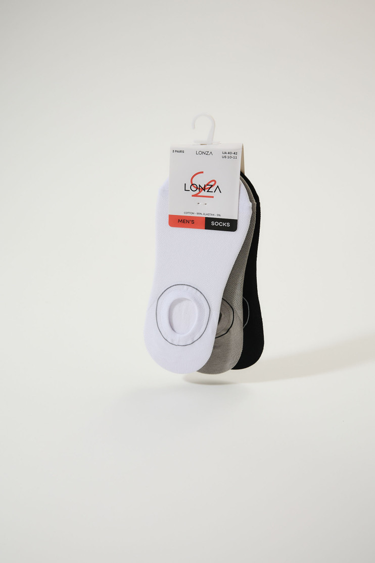 Сліди бавовна чоловіча 3 шт. Lonza 43-46р. 200669 - Вид 1 - інтернет магазин sandalini.ua