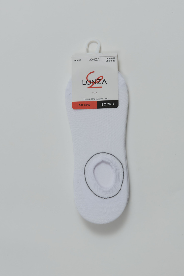 Следы хлопковые мужские 3 шт. Lonza 40-42 р. 200668 - Вид 1 - интернет магазин sandalini.ua