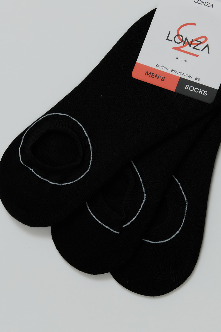 Следы хлопковые мужские 3 шт. Lonza 40-42 р. 200670 - Вид 5 - интернет магазин sandalini.ua