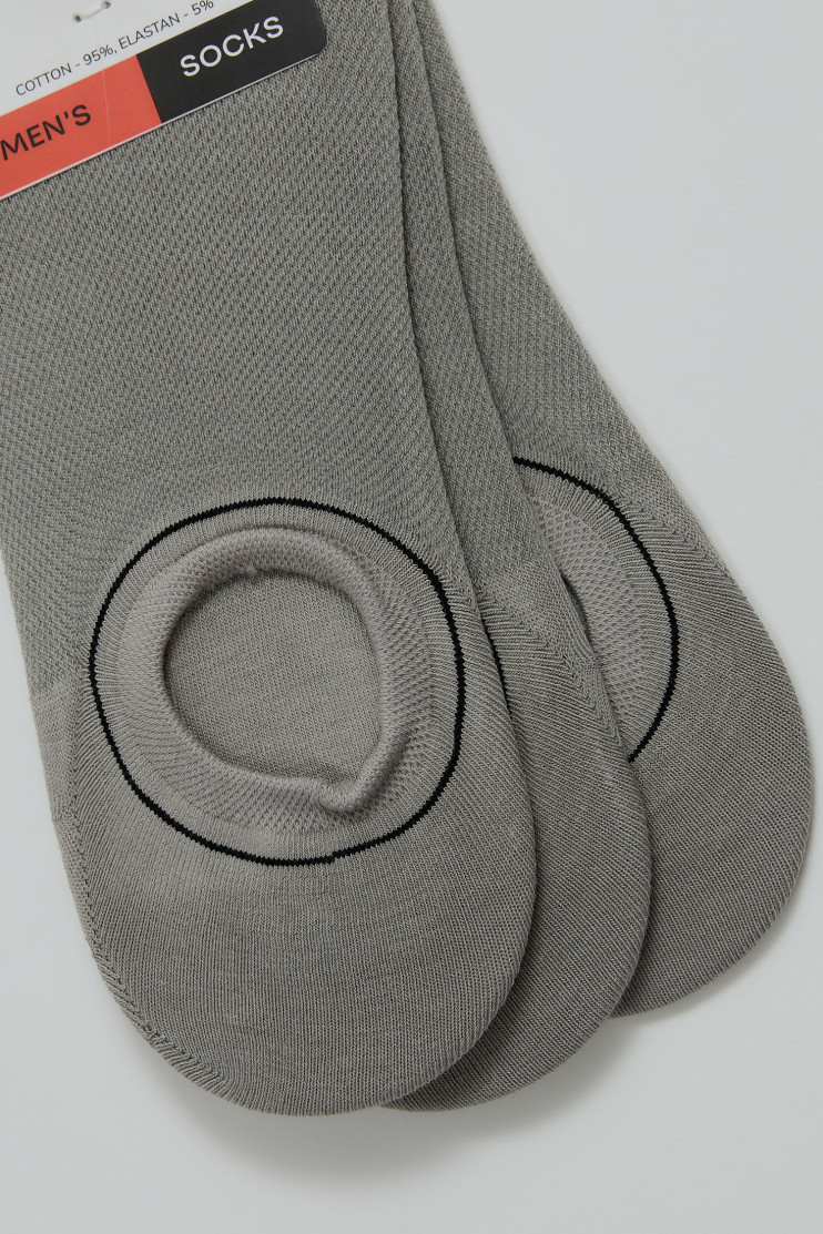 Следы хлопковые мужские 3 шт. Lonza 40-42 р. 200672 - Вид 3 - интернет магазин sandalini.ua