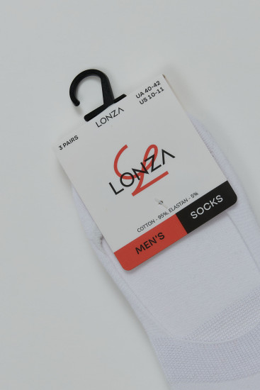 Сліди бавовняні чоловічі 3 шт. Lonza 40-42р. 200660