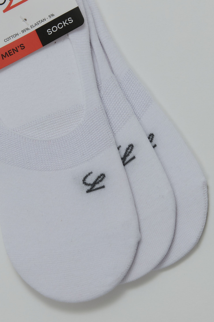 Сліди бавовняні чоловічі 3 шт. Lonza 40-42р. 200660 - Вид 3 - інтернет магазин sandalini.ua