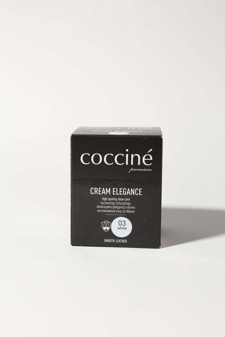 Крем белый + губка Eleqance COCCINE 187515 - Вид 2 - интернет магазин sandalini.ua