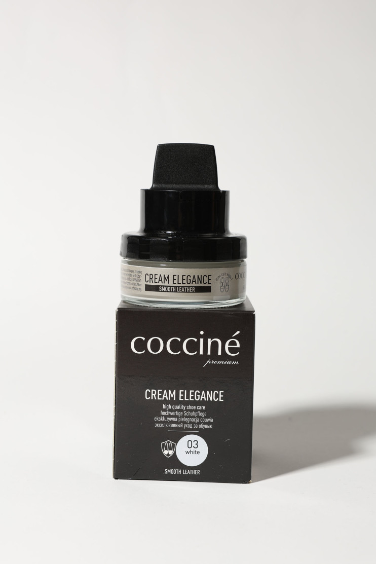 Крем белый + губка Eleqance COCCINE 187515 - Вид 1 - интернет магазин sandalini.ua