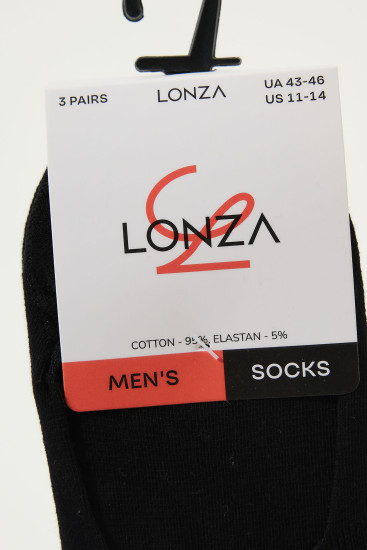 Сліди бавовна чоловіча 3 шт. Lonza 43-46р. 200663