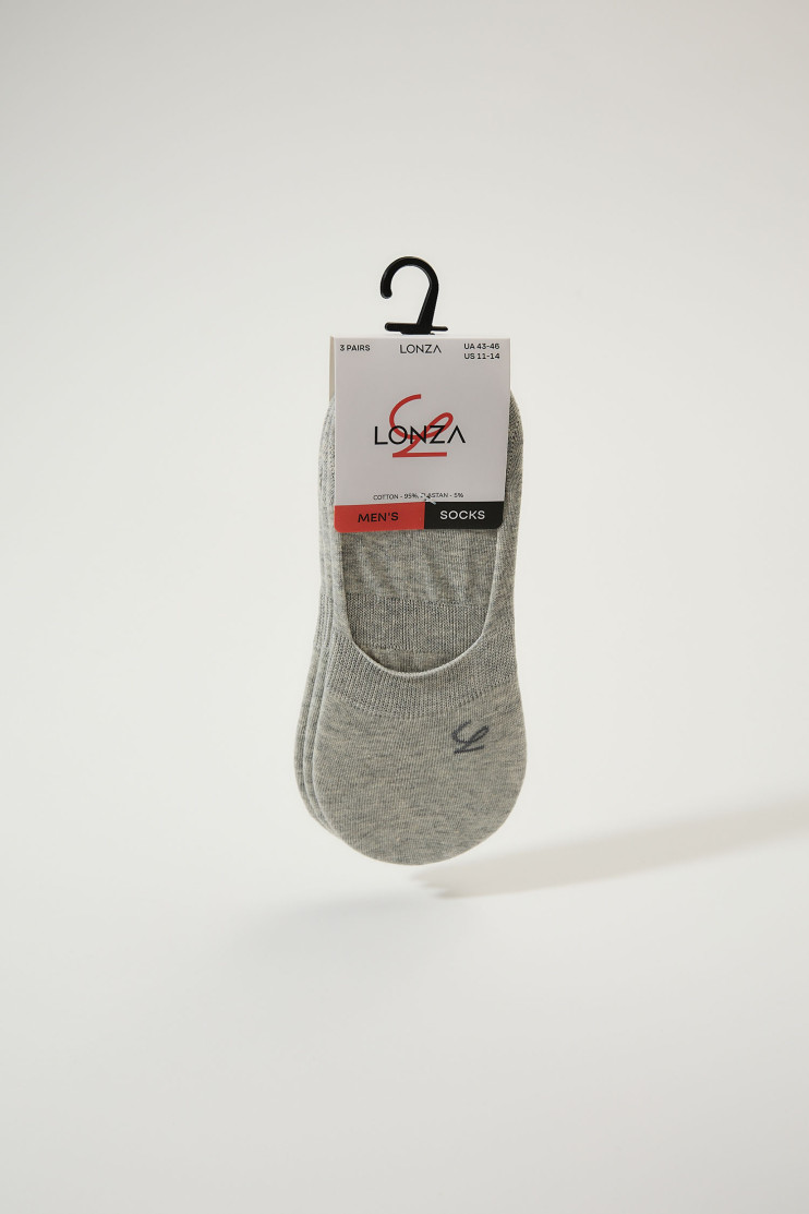 Сліди бавовна чоловіча 3 шт. Lonza 43-46р. 200665 - Вид 1 - інтернет магазин sandalini.ua