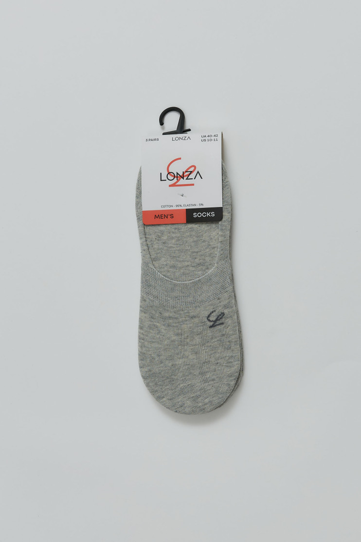 Следы хлопковые мужские 3 шт. Lonza 40-42 р. 200664 - Вид 1 - интернет магазин sandalini.ua