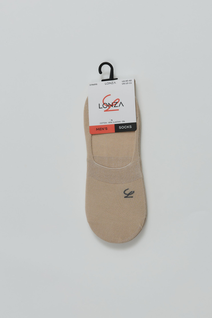 Следы хлопковые мужские 3 шт. Lonza 40-42 р. 200666 - Вид 1 - интернет магазин sandalini.ua