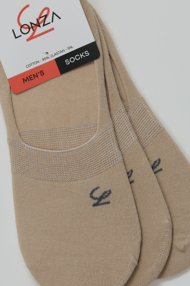 Следы хлопковые мужские 3 шт. Lonza 40-42 р. 200666 - Вид 3 - интернет магазин sandalini.ua