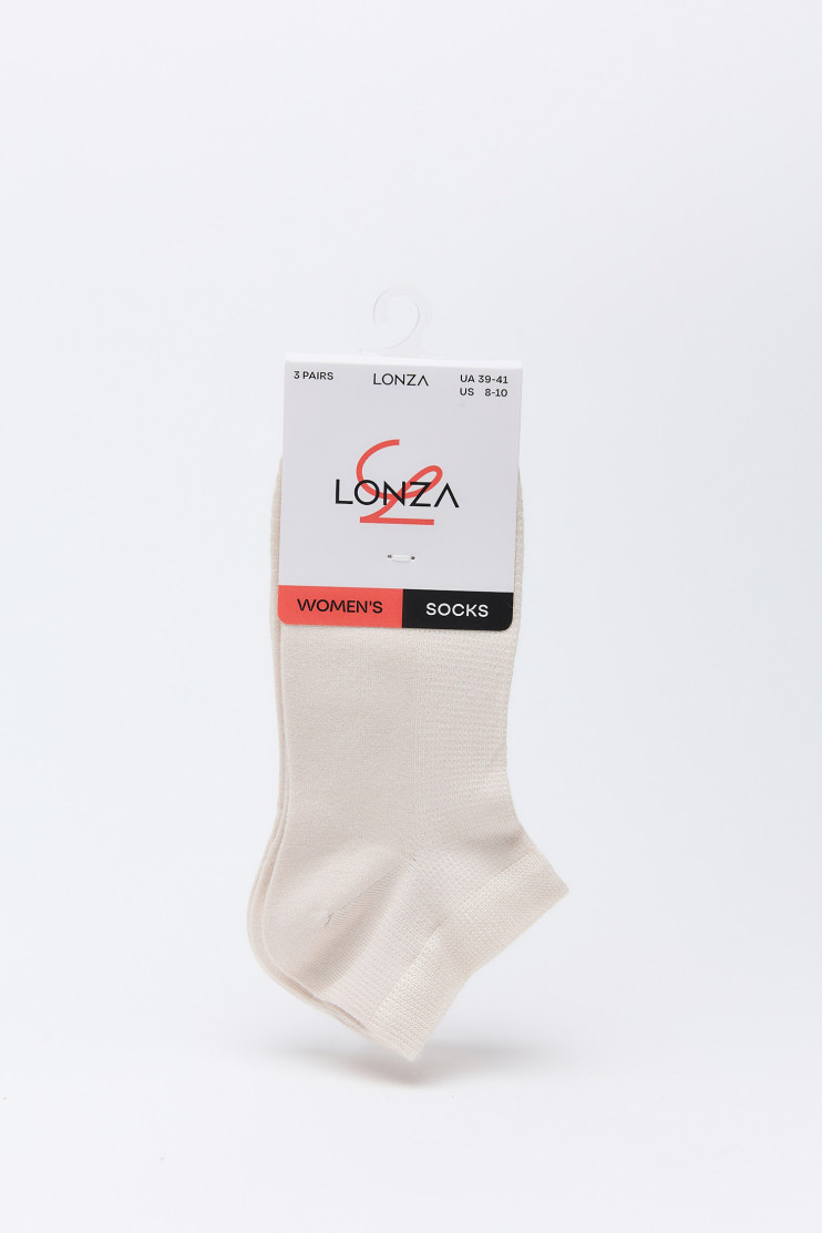 Носки женские 3 шт. Lonza 214245 - Вид 1 - интернет магазин sandalini.ua