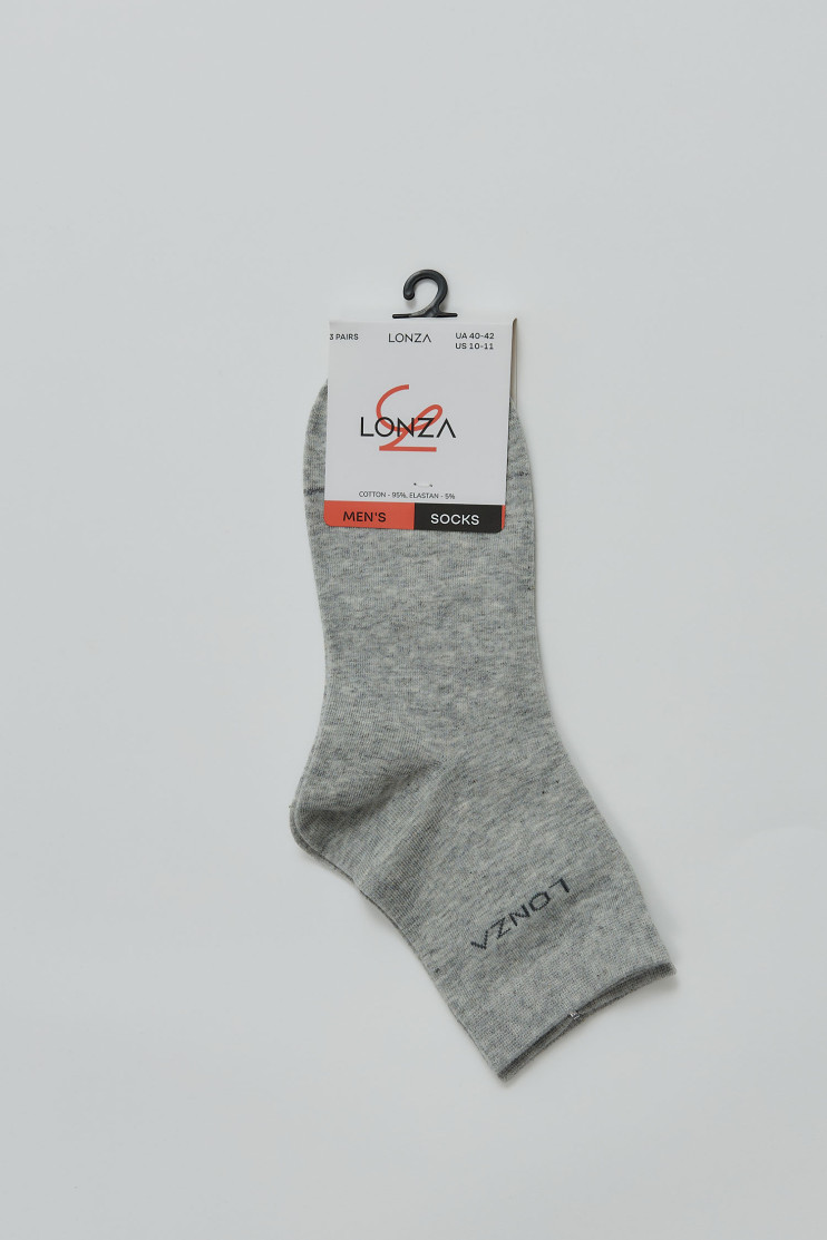 Носки хлопковые мужские 3 шт. Lonza 43-46 р. 200680 - Вид 1 - интернет магазин sandalini.ua