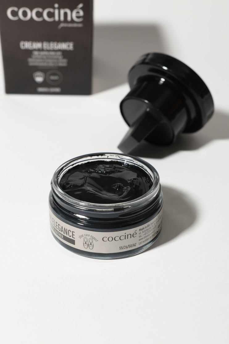 Крем черный + губка Eleqance COCCINE 187514 - Вид 4 - интернет магазин sandalini.ua