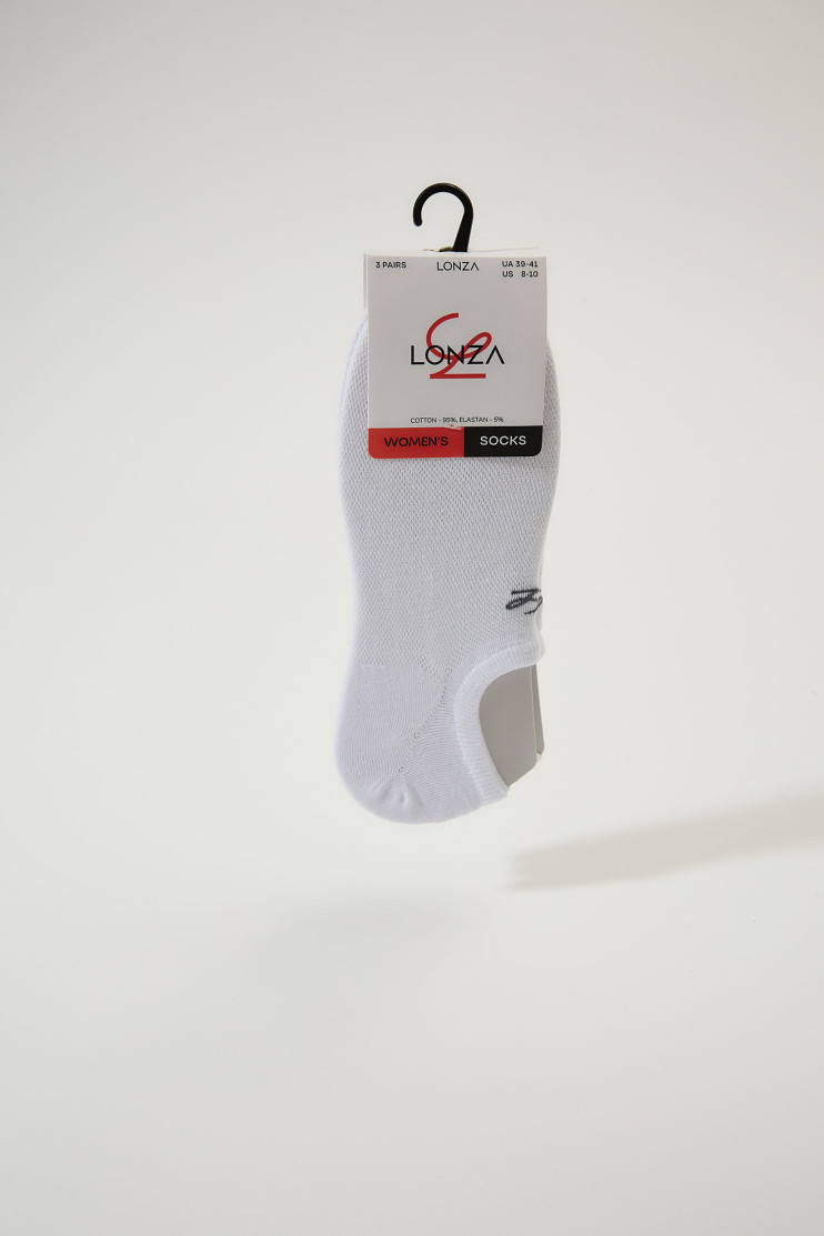 Сліди бавовна жіночі 3 шт. Lonza 39-41 р. - Вид 6 - інтернет магазин sandalini.ua