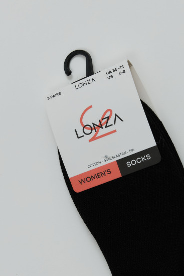 Следы хлопковые женские 3 шт. Lonza 35-38 р. 200560