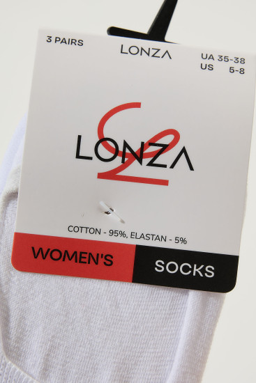 Следы хлопок женские 3 шт. Lonza 35-38 р. 200589