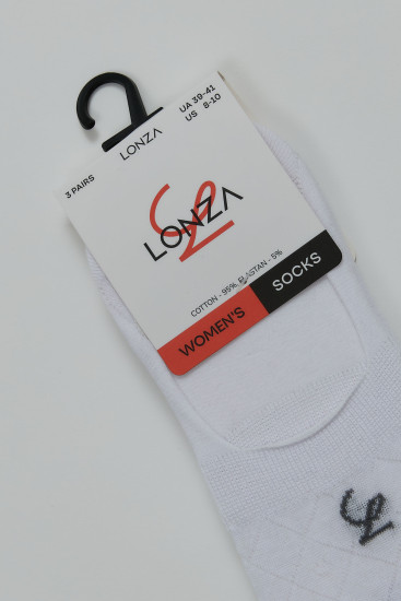 Следы хлопковые женские 3 шт. Lonza 39-41 р. 200540