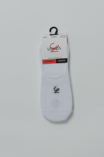 Следы хлопковые женские 3 шт. Lonza 200540