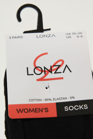 Следы хлопок женские 3 шт. Lonza 35-38 р. 200542