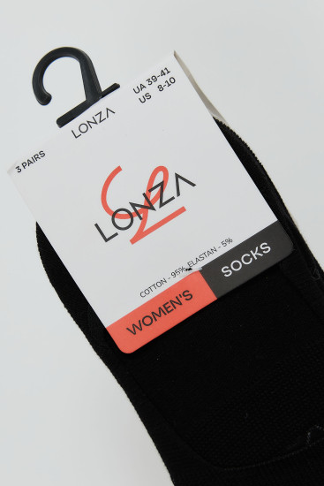 Следы хлопковые женские 3 шт. Lonza 39-41 р. 200544