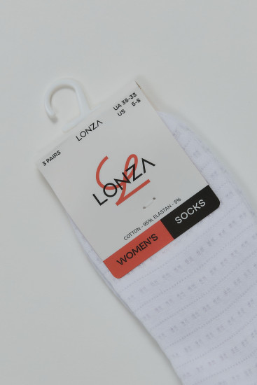 Носки хлопковые женские 3 шт. Lonza 35-38 р. 200856